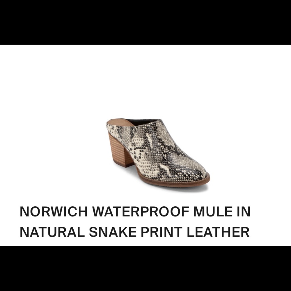 SNAKE PRINT Mule